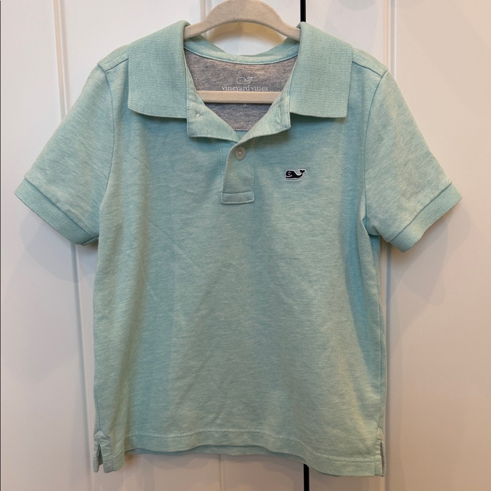 Vineyard Vines Kids Aqua Polo Shirt